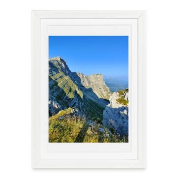 Cliffs of the Vercors - Framed poster (27 × 37 cm) - white - Front