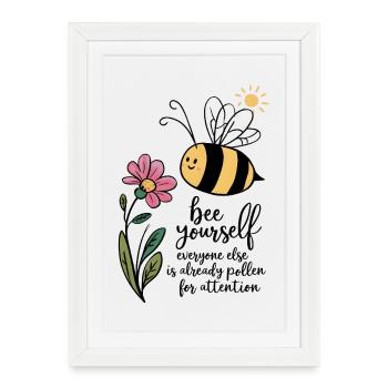 Abeille vous-même - Affiche encadrée (27 × 37 cm) - blanc - Devant