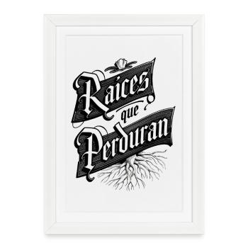 Raíces que Perduran - Framed poster (27 × 37 cm) - white - Front