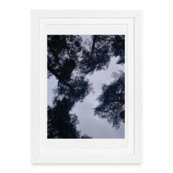 The Big Clouds Silhouettes of the Sky - Framed poster (27 × 37 cm) - white - Front