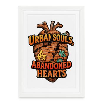 Urbex - Urban Exploration - Urban Explorer - Framed poster (27 × 37 cm) - white - Front