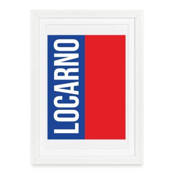 Souvenir traditionnel du Tessin - Affiche encadrée (27 × 37 cm) - blanc - Devant