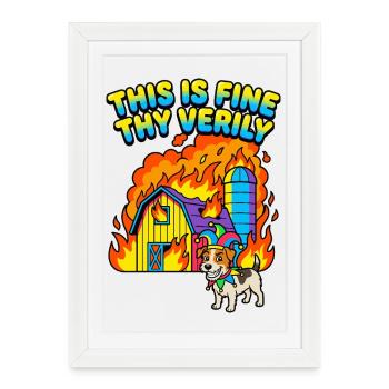 C’est très bien, en vérité - Affiche encadrée (27 × 37 cm) - blanc - Devant