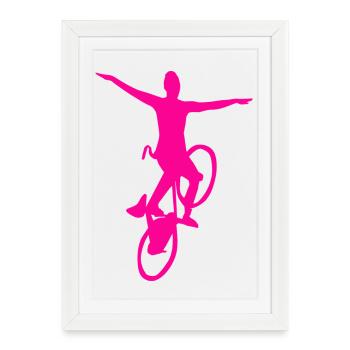 Artistic cycling, artistic cycling, indoor cycling - Framed poster (27 × 37 cm) - white - Front