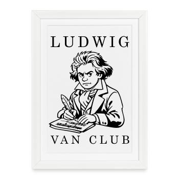 Beethoven - Framed poster (27 × 37 cm) - white - Front