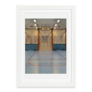 Les lignées de Gymhallen - Affiche encadrée (27 × 37 cm) - blanc - Devant