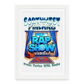 Southwest Finland Rap Show - Framed poster (27 × 37 cm) - white - Front