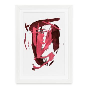 Conception de fond abstraite. - Affiche encadrée (27 × 37 cm) - blanc - Devant