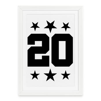 20 - Framed poster (27 × 37 cm) - white - Front