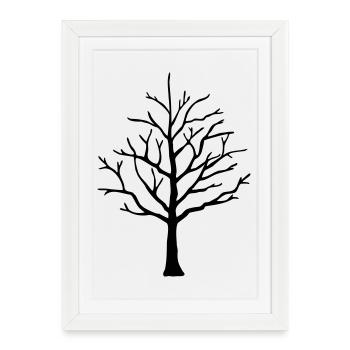 Arbre - Affiche encadrée (27 × 37 cm) - blanc - Devant
