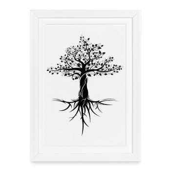tree tree nature protection symbol gift forest - Framed poster (27 × 37 cm) - white - Front