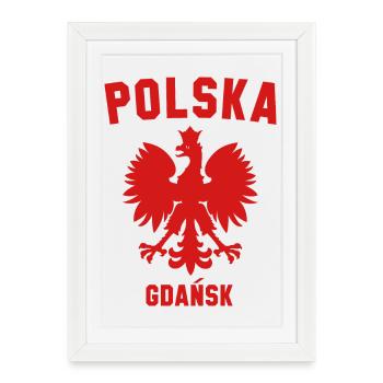 Gdansk Polska Danzig Polen Poland - Gerahmtes Poster (27 × 37 cm) - Weiß - Vorne