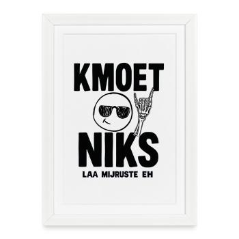 JUST DON'T HAVE TO DO ANYTHING — LAA MIJRUSTTE EH - Framed poster (27 × 37 cm) - white - Front