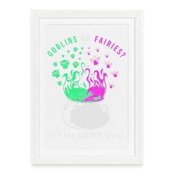 Halloween Gender Reveal - Framed poster (27 × 37 cm) - white - Front