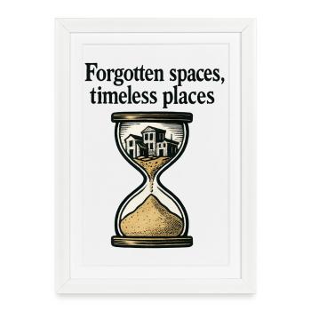 Urbex - Urban Exploration - Framed poster (27 × 37 cm) - white - Front