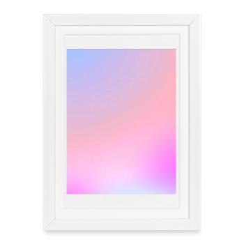 Dreamy Cotton Candy Pastel Gradient - Framed poster (27 × 37 cm) - white - Front