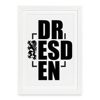 DR ESD EN - Framed poster (27 × 37 cm) - white - Front