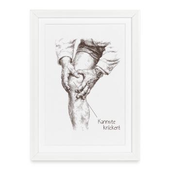Tu peux te pencher ! - Affiche encadrée (27 × 37 cm) - blanc - Devant