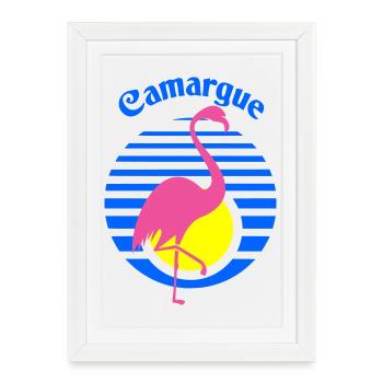 Camargue - Framed poster (27 × 37 cm) - white - Front