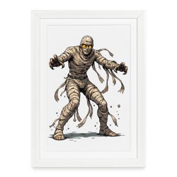 Mummy Comic - Framed poster (27 × 37 cm) - white - Front