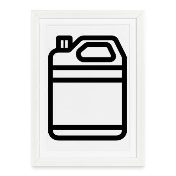 canister - Framed poster (27 × 37 cm) - white - Front