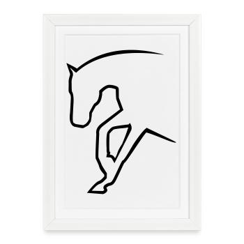 6061912 121501634 sliding stop - Framed poster (27 × 37 cm) - white - Front