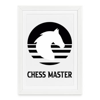 Chess - Framed poster (27 × 37 cm) - white - Front