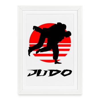 judo - Framed poster (27 × 37 cm) - white - Front