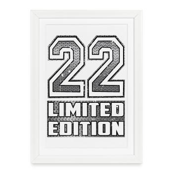 Édition limitée 22 - Affiche encadrée (27 × 37 cm) - blanc - Devant
