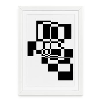 Abstract Shapes and Patterns Gift - Framed poster (27 × 37 cm) - white - Front