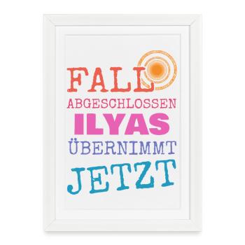 Ilyas as a given name - Framed poster (27 × 37 cm) - white - Front