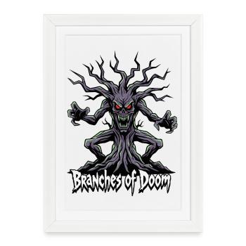 Branches of Doom – Demonic Tree Spirit - Framed poster (27 × 37 cm) - white - Front