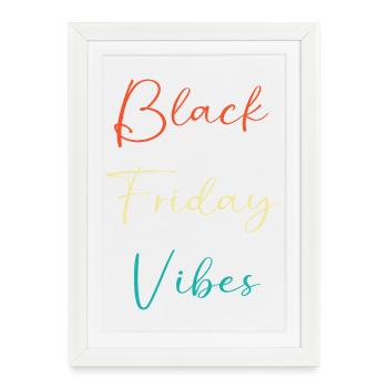 Black Friday shopping spree - Framed poster (27 × 37 cm) - white - Front