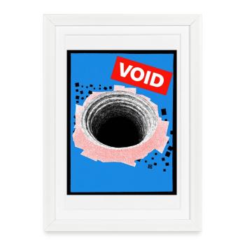 void - Framed poster (27 × 37 cm) - white - Front