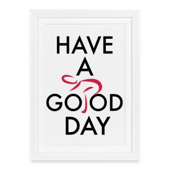 cycling - Framed poster (27 × 37 cm) - white - Front