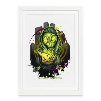 Take your pills - Affiche encadrée (27 × 37 cm) - blanc - Devant