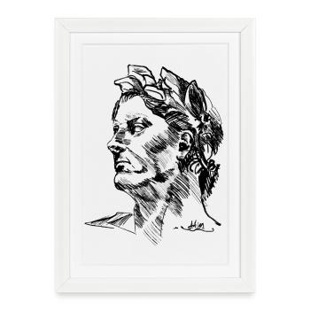 JULIUS DRAWING by Chris Detection - Framed poster (27 × 37 cm) - white - Front