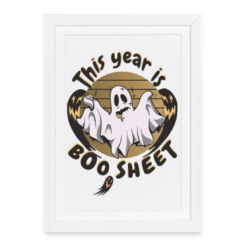 This year Boo is Bad - Framed poster (27 × 37 cm) - white - Front