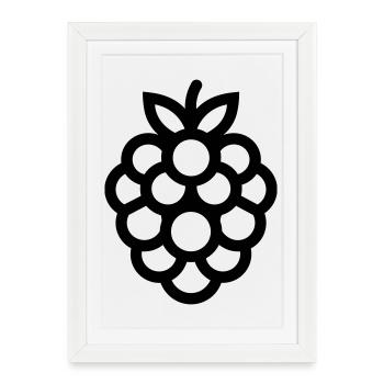 mulberry - Framed poster (27 × 37 cm) - white - Front