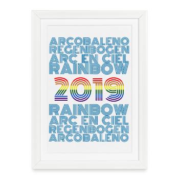 2019 - Affiche encadrée (27 × 37 cm) - blanc - Devant