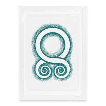 La croix de troll : un symbole de protection - Affiche encadrée (27 × 37 cm) - blanc - Devant