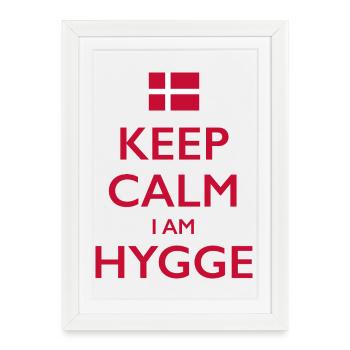 Hygge Denmark Dänemark - Framed poster (27 × 37 cm) - white - Front