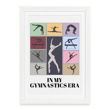 À mon époque de gymnastique - Affiche encadrée (27 × 37 cm) - blanc - Devant
