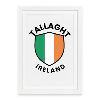 Tallaght Irish Shield - Framed poster (27 × 37 cm) - white - Front