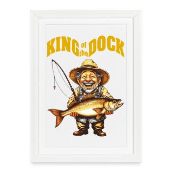 KingOTD - Framed poster (27 × 37 cm) - white - Front