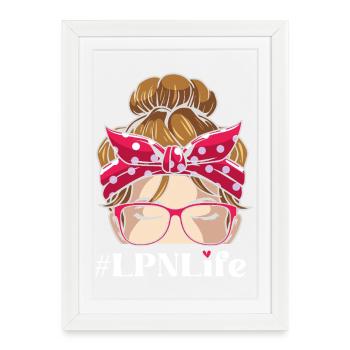 Infirmière Infirmière Infirmière - Affiche encadrée (27 × 37 cm) - blanc - Devant