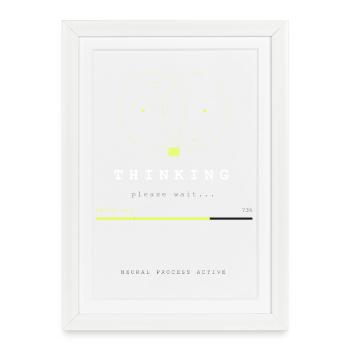 BRAIN.EXE IS LOADING - Framed poster (27 × 37 cm) - white - Front