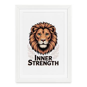 The Inner Power of Leo - Framed poster (27 × 37 cm) - white - Front