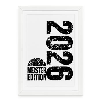 Basketball Master Edition 2026 in black - Framed poster (27 × 37 cm) - white - Front