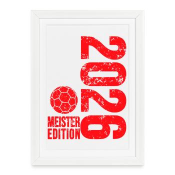 Handball Champion Shirt 2026, red edition, red - Framed poster (27 × 37 cm) - white - Front